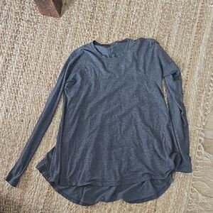 Women's Long Sleeve Gray Top